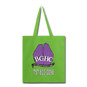 BGHC 10 Year Anniversary Tote Bag - lime green