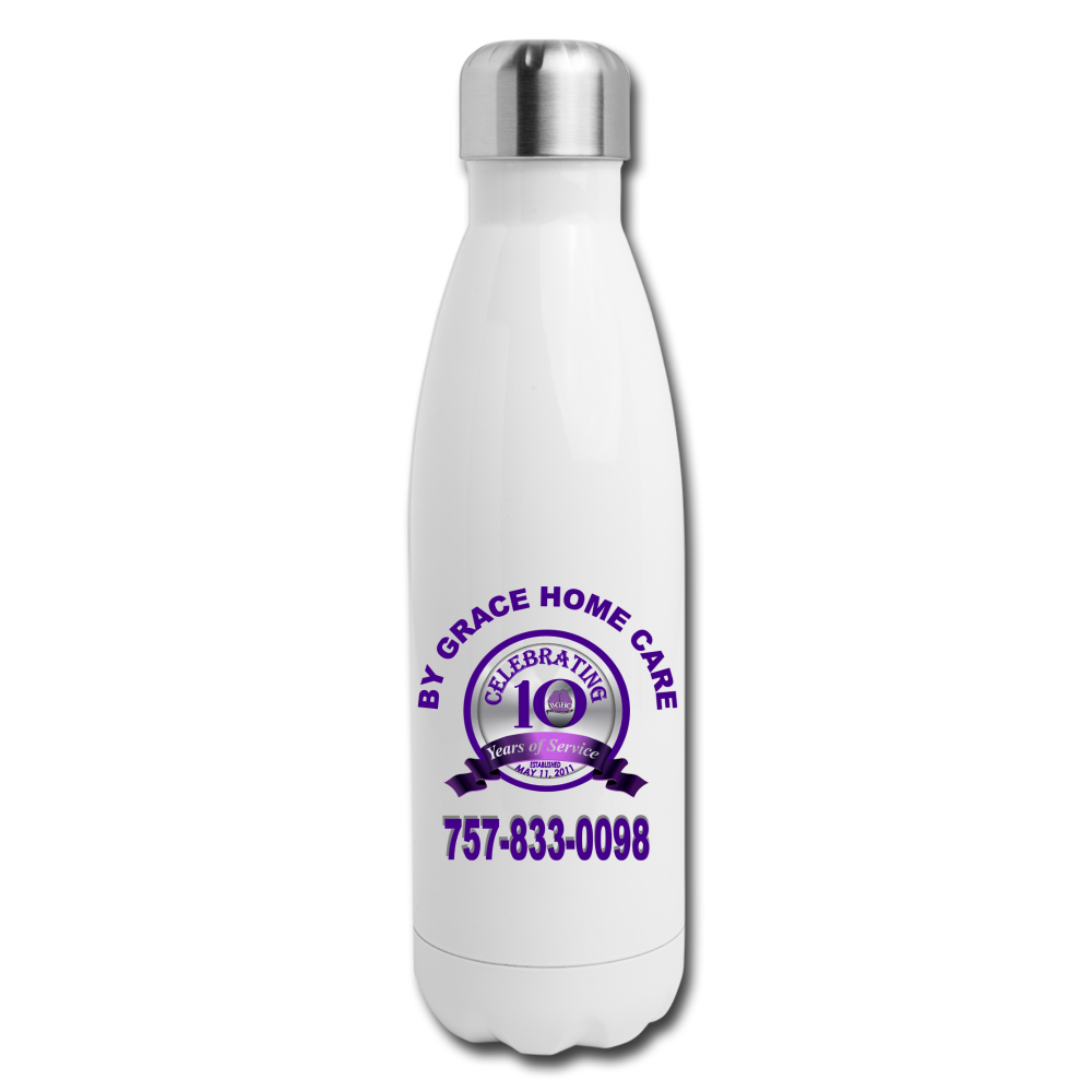 BGHC 10Years Insulated Stainless Steel Water Bottle - white