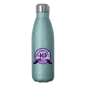 BGHC 10Years Insulated Stainless Steel Water Bottle - turquoise glitter