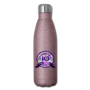 BGHC 10Years Insulated Stainless Steel Water Bottle - pink glitter