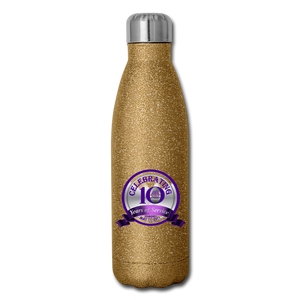 BGHC 10Years Insulated Stainless Steel Water Bottle - gold glitter