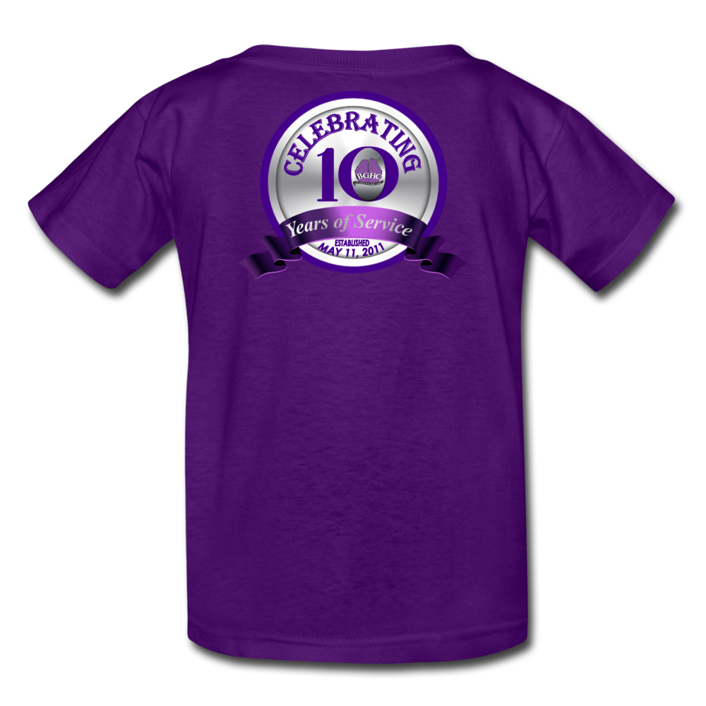 BGHC 10 Years Youth T-Shirt - purple