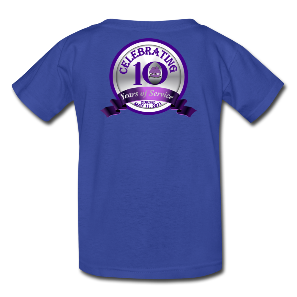 BGHC 10 Years Youth T-Shirt - royal blue