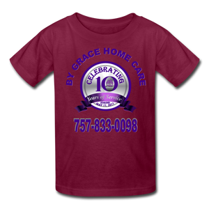 BGHC 10 Years Youth T-Shirt - burgundy