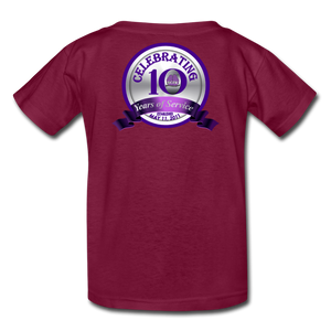 BGHC 10 Years Youth T-Shirt - burgundy