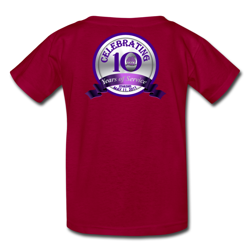 BGHC 10 Years Youth T-Shirt - dark red