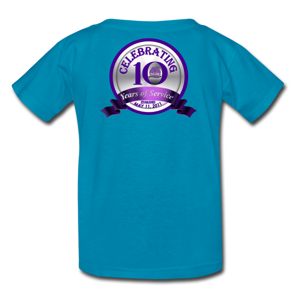 BGHC 10 Years Youth T-Shirt - turquoise