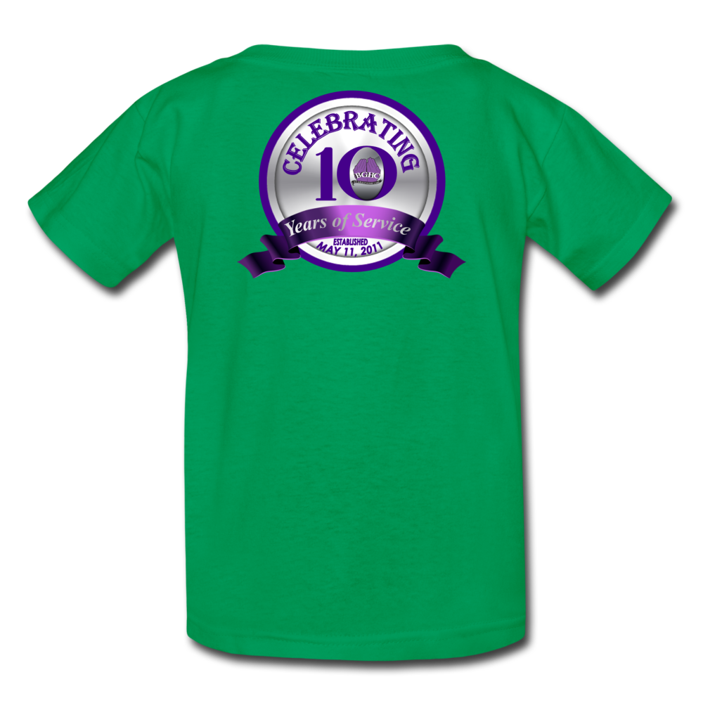 BGHC 10 Years Youth T-Shirt - kelly green