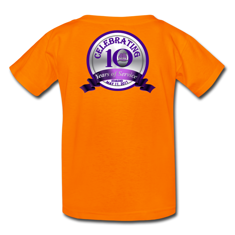 BGHC 10 Years Youth T-Shirt - orange