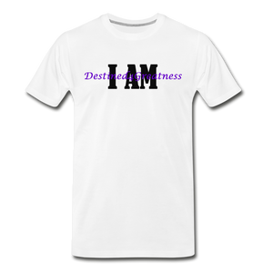 Men's Purple I AM T-Shirt - white