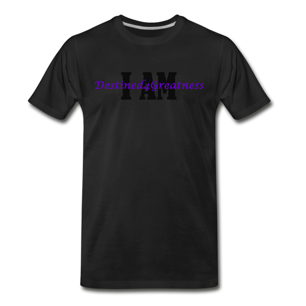 Men's Purple I AM T-Shirt - black