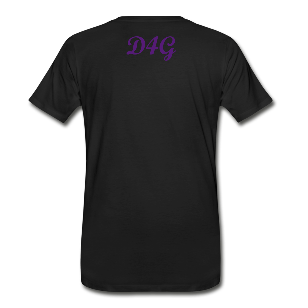 Men's Purple I AM T-Shirt - black