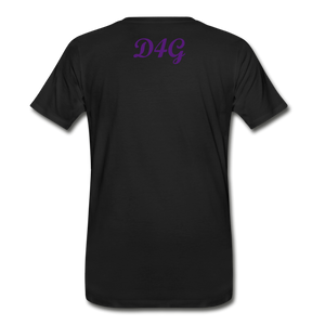 Men's Purple I AM T-Shirt - black