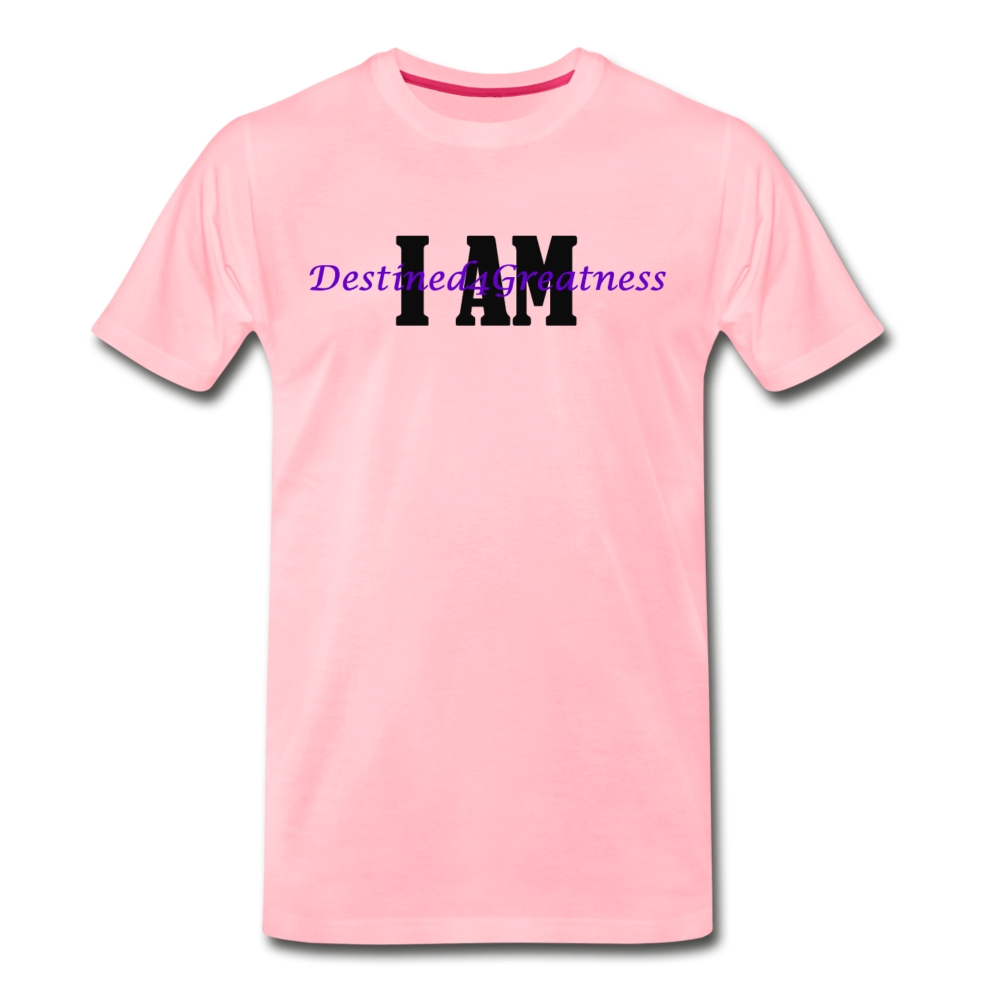 Men's Purple I AM T-Shirt - pink