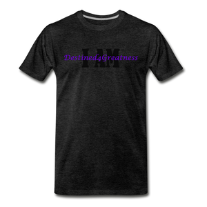 Men's Purple I AM T-Shirt - charcoal gray