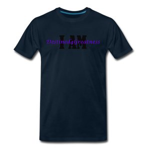 Men's Purple I AM T-Shirt - deep navy