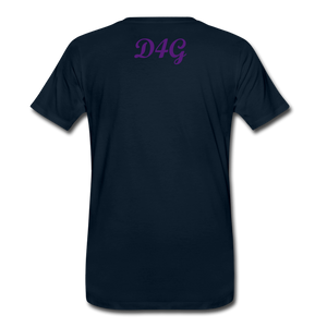 Men's Purple I AM T-Shirt - deep navy