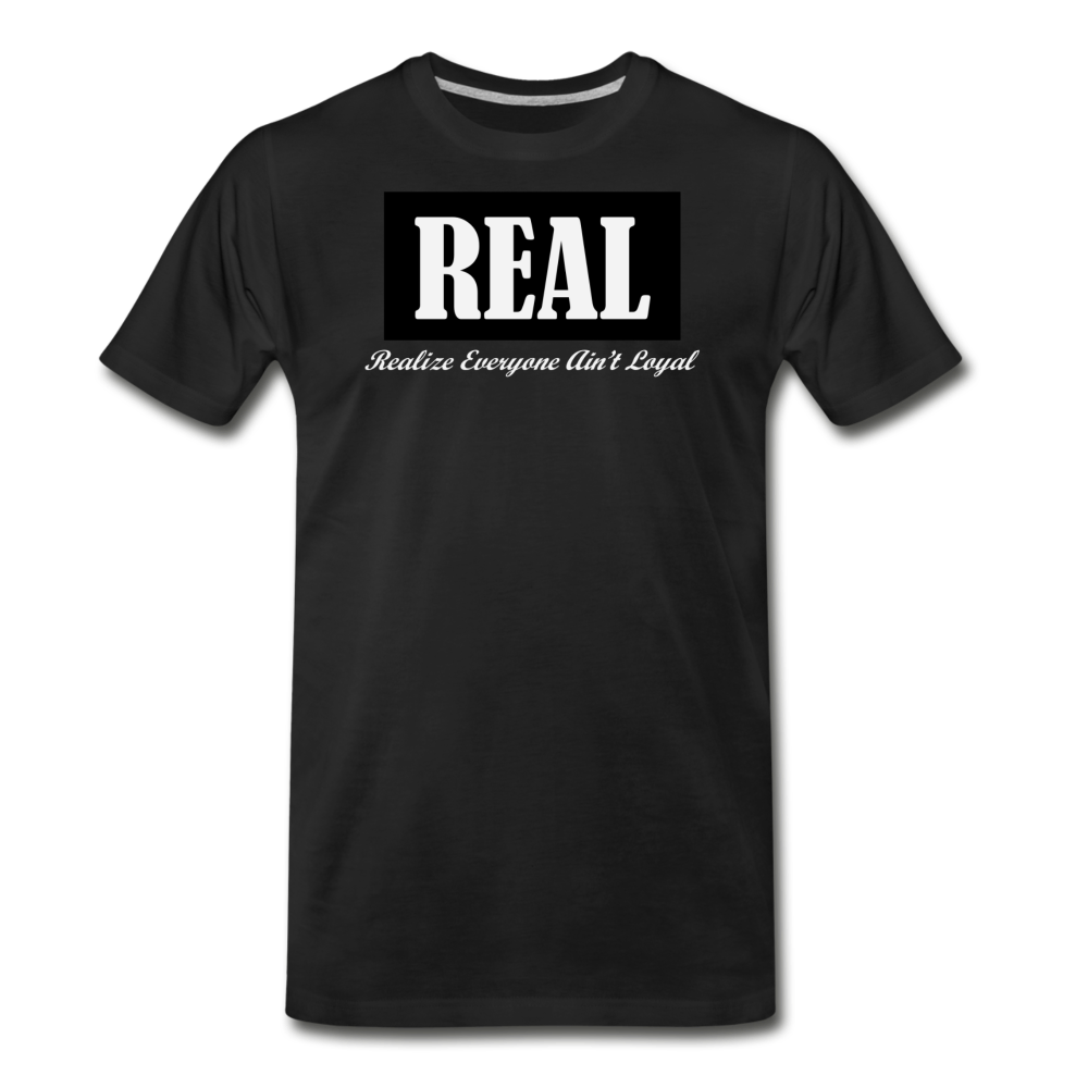 Men's B&W REAL T-Shirt - black