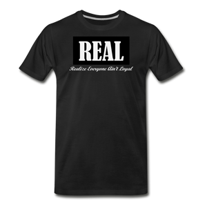 Men's B&W REAL T-Shirt - black