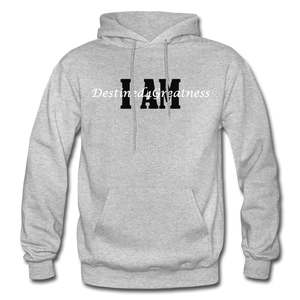 Black & White I AM Adult Hoodie - heather gray