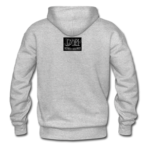 Black & White I AM Adult Hoodie - heather gray