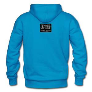 Black & White I AM Adult Hoodie - turquoise