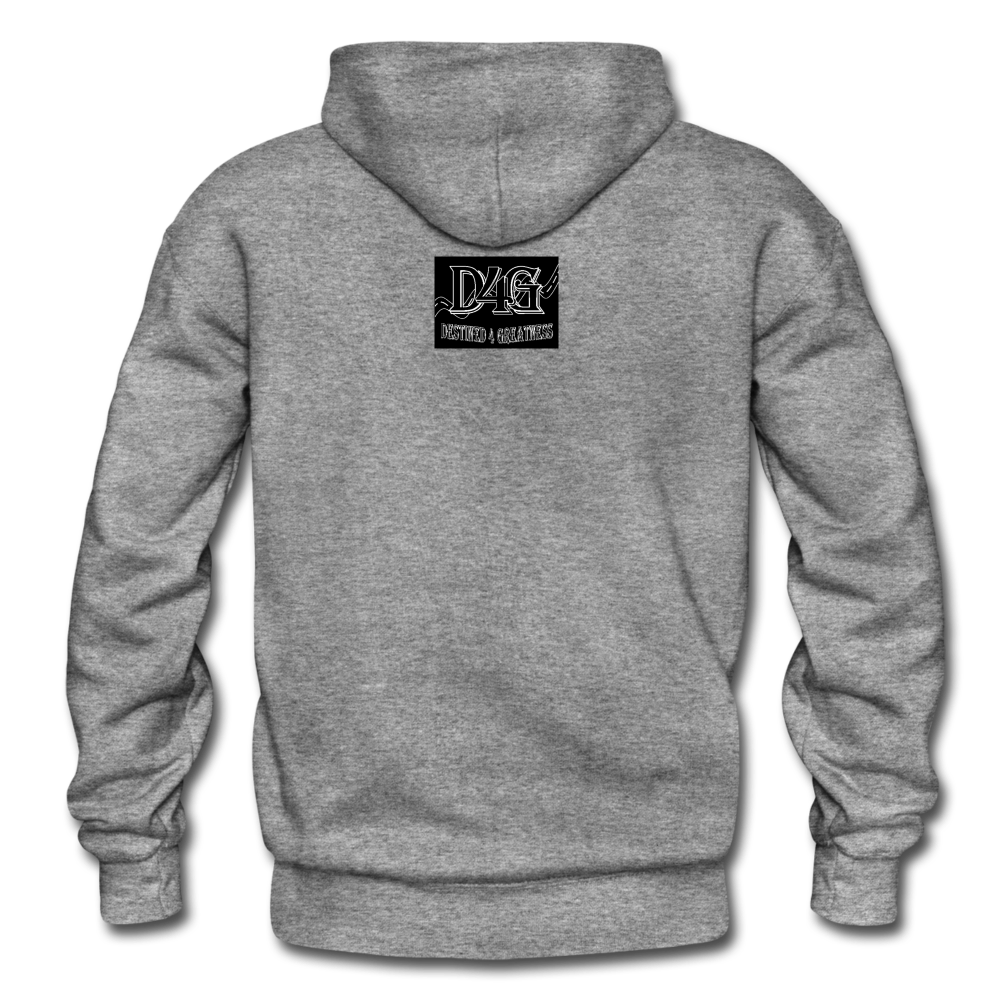 Black & White I AM Adult Hoodie - graphite heather