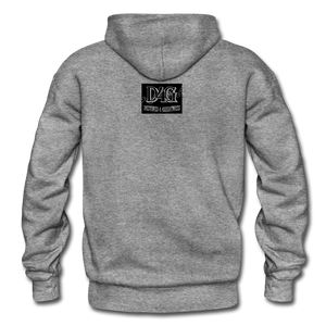 Black & White I AM Adult Hoodie - graphite heather