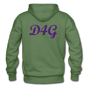 Purple I AM Adult Hoodie - military green