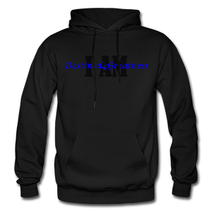 Royal Blue I AM Adult Hoodie - black