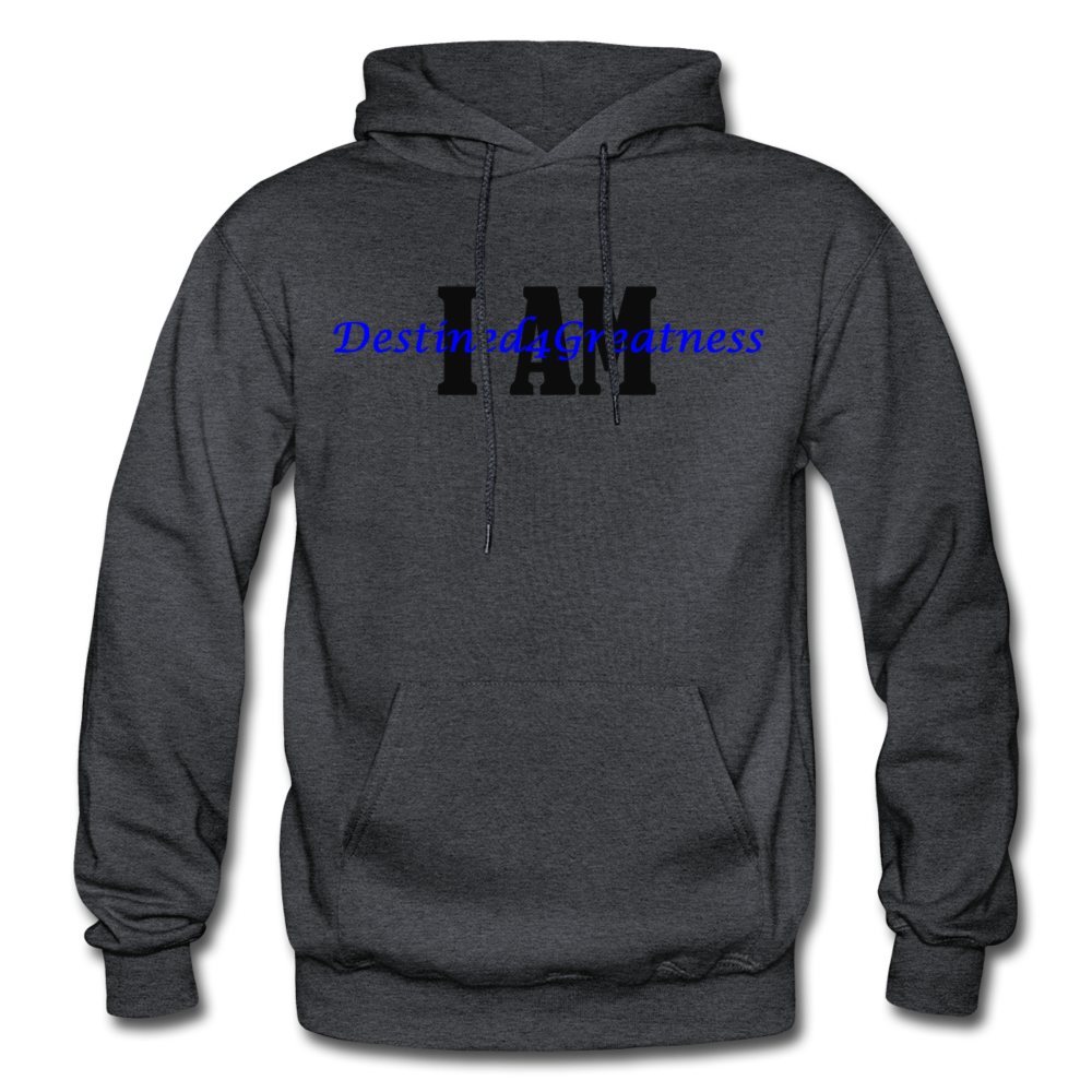 Royal Blue I AM Adult Hoodie - charcoal grey