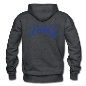 Royal Blue I AM Adult Hoodie - charcoal grey