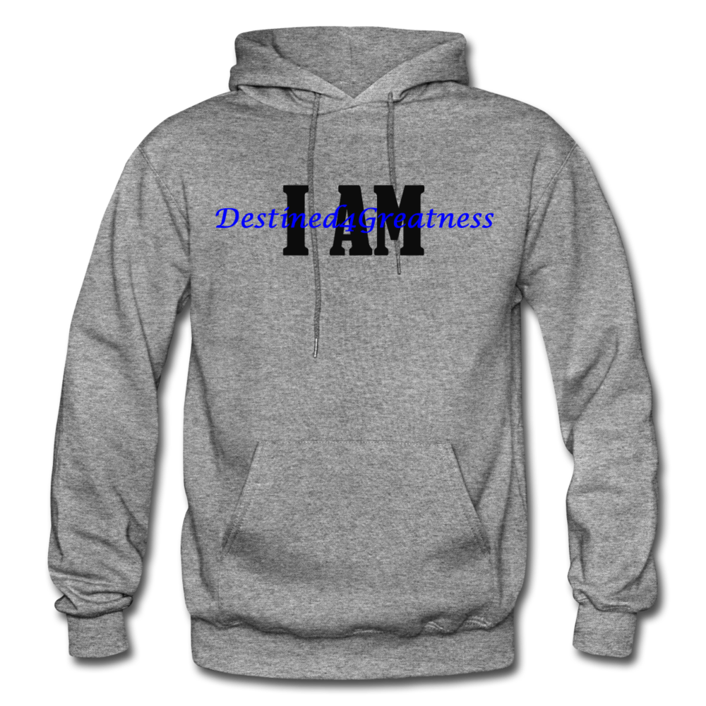 Royal Blue I AM Adult Hoodie - graphite heather