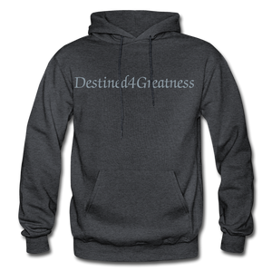 Metallic Sliver D4G Adult Hoodie - charcoal grey