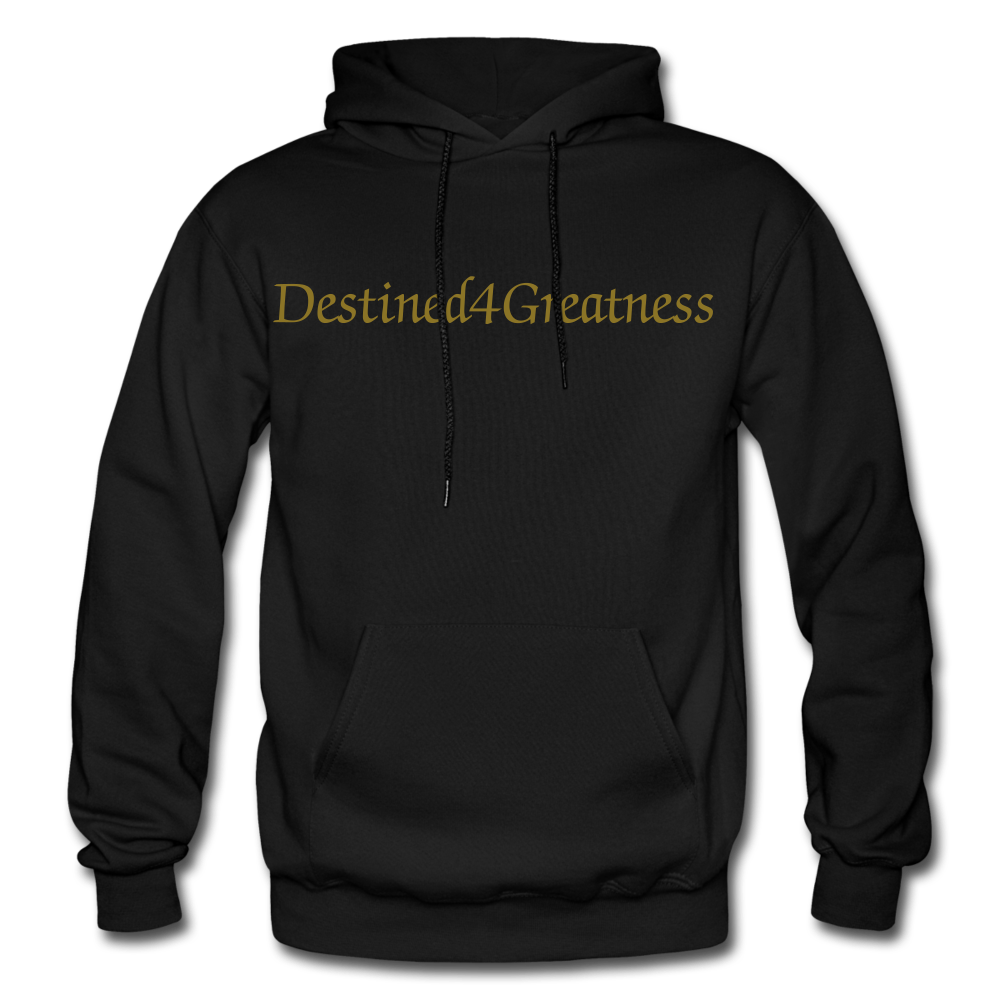 Metallic Gold D4G Adult Hoodie - black