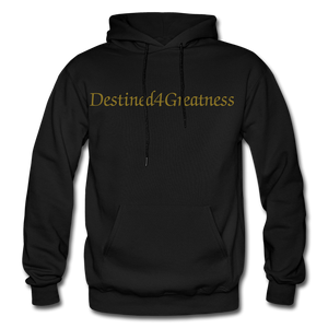 Metallic Gold D4G Adult Hoodie - black