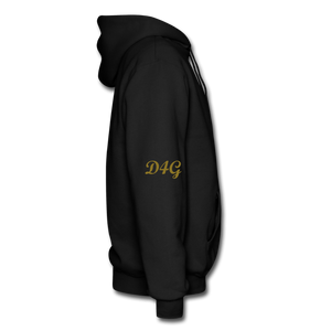 Metallic Gold D4G Adult Hoodie - black