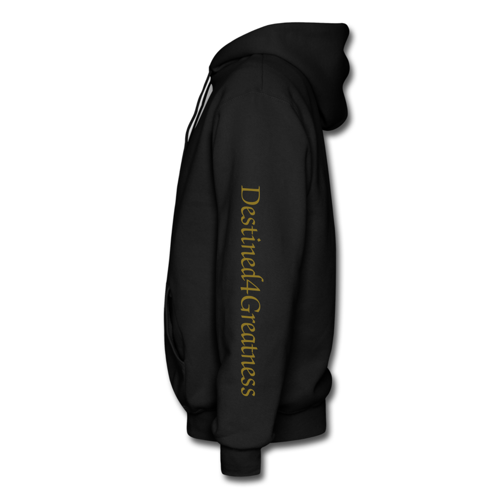 Metallic Gold D4G Adult Hoodie - black