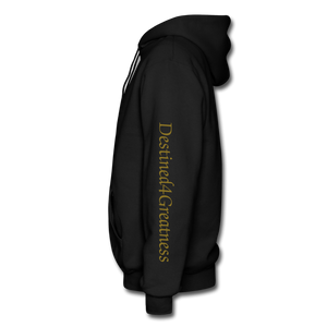 Metallic Gold D4G Adult Hoodie - black