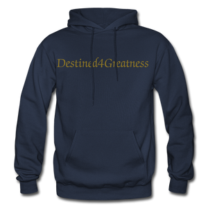 Metallic Gold D4G Adult Hoodie - navy