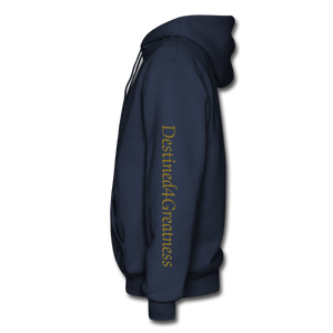 Metallic Gold D4G Adult Hoodie - navy