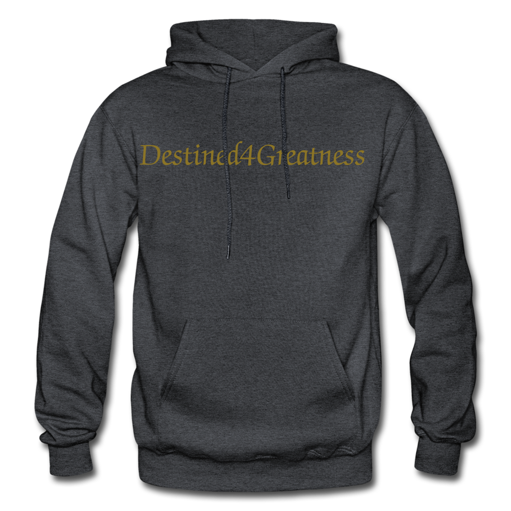 Metallic Gold D4G Adult Hoodie - charcoal grey