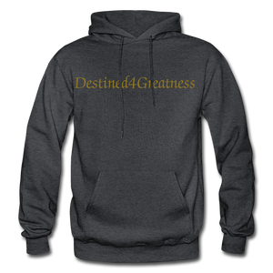 Metallic Gold D4G Adult Hoodie - charcoal grey