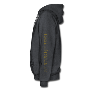 Metallic Gold D4G Adult Hoodie - charcoal grey