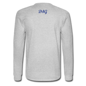 Royal Blue I AM Long Sleeve T-Shirt - heather gray