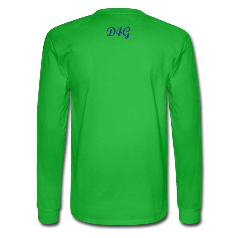 Royal Blue I AM Long Sleeve T-Shirt - bright green