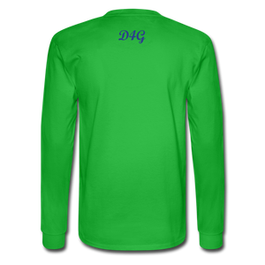 Royal Blue I AM Long Sleeve T-Shirt - bright green