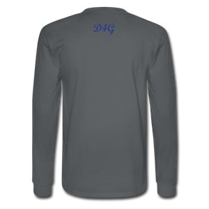 Royal Blue I AM Long Sleeve T-Shirt - charcoal