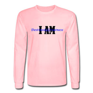 Royal Blue I AM Long Sleeve T-Shirt - pink