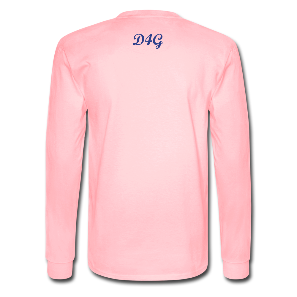 Royal Blue I AM Long Sleeve T-Shirt - pink